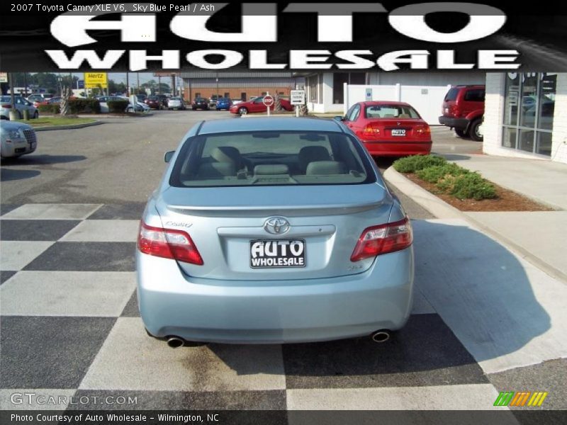 Sky Blue Pearl / Ash 2007 Toyota Camry XLE V6