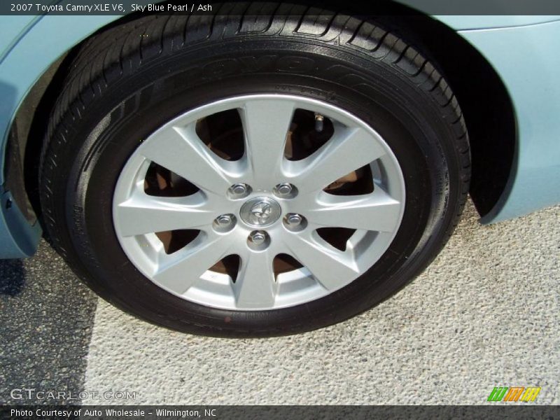 Sky Blue Pearl / Ash 2007 Toyota Camry XLE V6