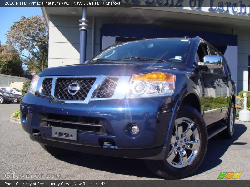 Navy Blue Pearl / Charcoal 2010 Nissan Armada Platinum 4WD