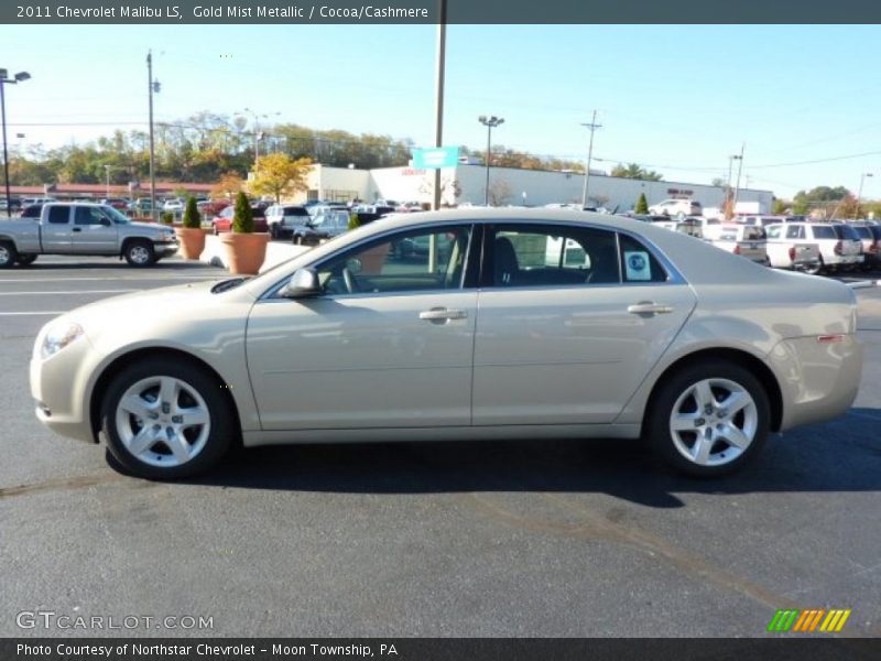 Gold Mist Metallic / Cocoa/Cashmere 2011 Chevrolet Malibu LS