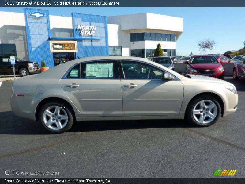 Gold Mist Metallic / Cocoa/Cashmere 2011 Chevrolet Malibu LS