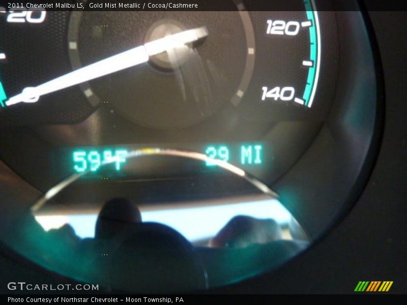 Gold Mist Metallic / Cocoa/Cashmere 2011 Chevrolet Malibu LS