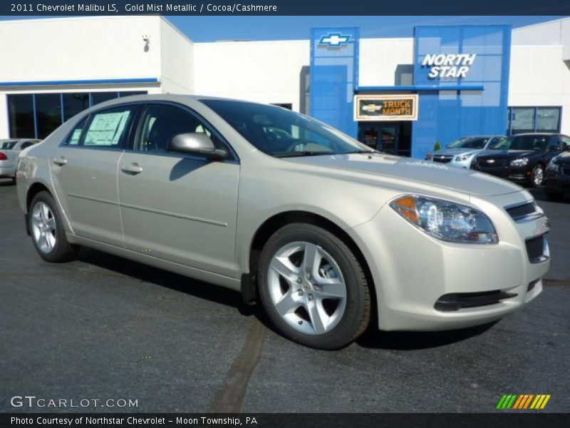 Gold Mist Metallic / Cocoa/Cashmere 2011 Chevrolet Malibu LS
