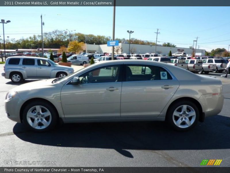 Gold Mist Metallic / Cocoa/Cashmere 2011 Chevrolet Malibu LS