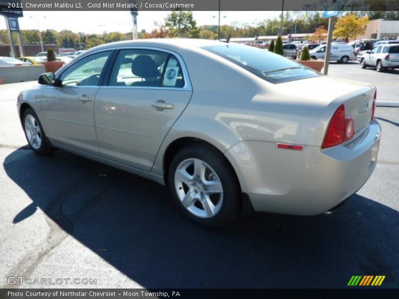 Gold Mist Metallic / Cocoa/Cashmere 2011 Chevrolet Malibu LS