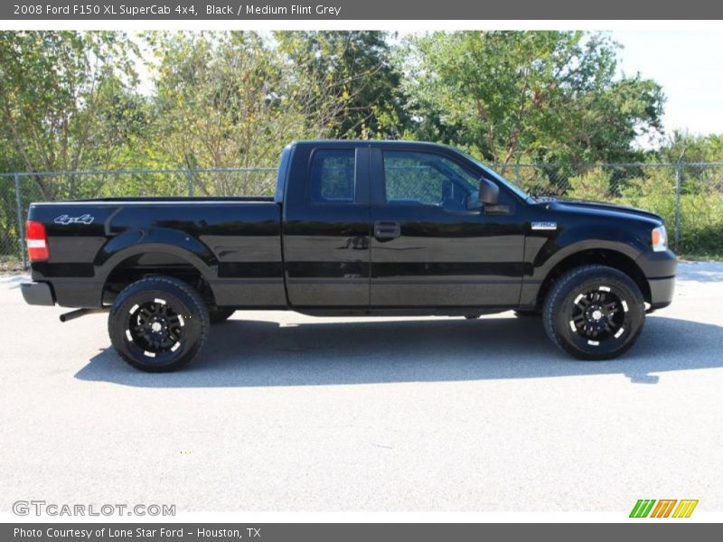 Black / Medium Flint Grey 2008 Ford F150 XL SuperCab 4x4