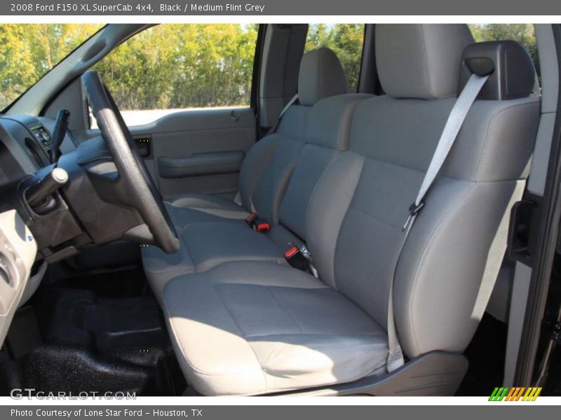 Black / Medium Flint Grey 2008 Ford F150 XL SuperCab 4x4