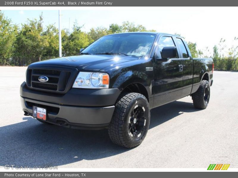 Black / Medium Flint Grey 2008 Ford F150 XL SuperCab 4x4
