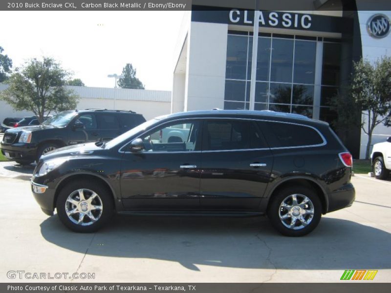 Carbon Black Metallic / Ebony/Ebony 2010 Buick Enclave CXL