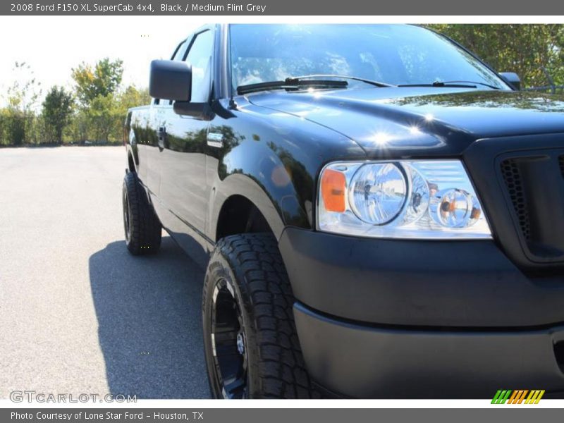 Black / Medium Flint Grey 2008 Ford F150 XL SuperCab 4x4