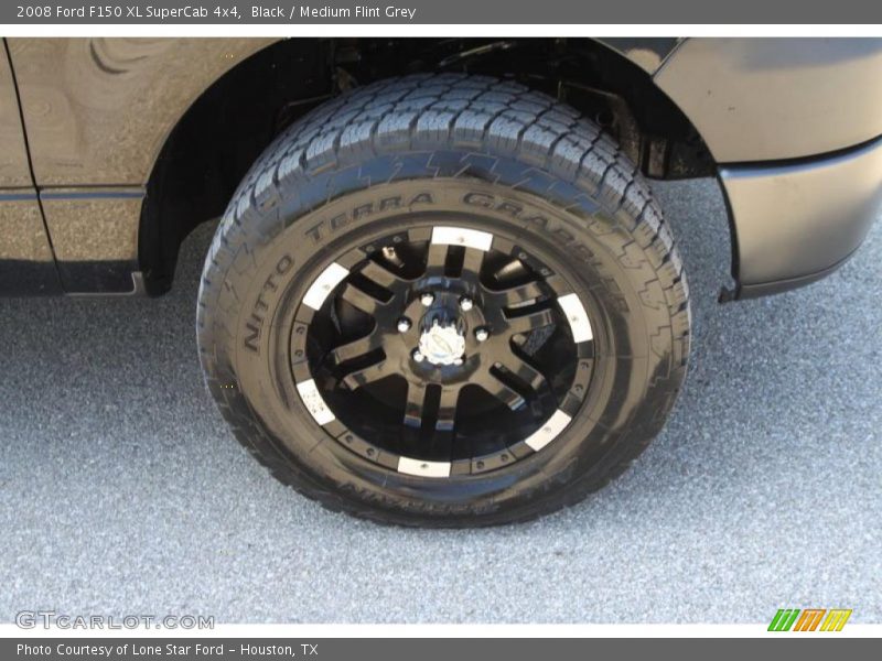 Black / Medium Flint Grey 2008 Ford F150 XL SuperCab 4x4