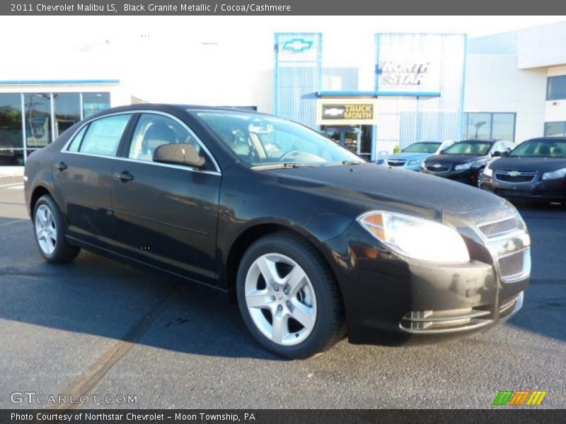 Black Granite Metallic / Cocoa/Cashmere 2011 Chevrolet Malibu LS