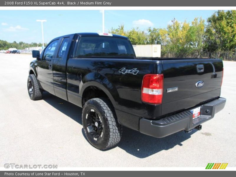 Black / Medium Flint Grey 2008 Ford F150 XL SuperCab 4x4