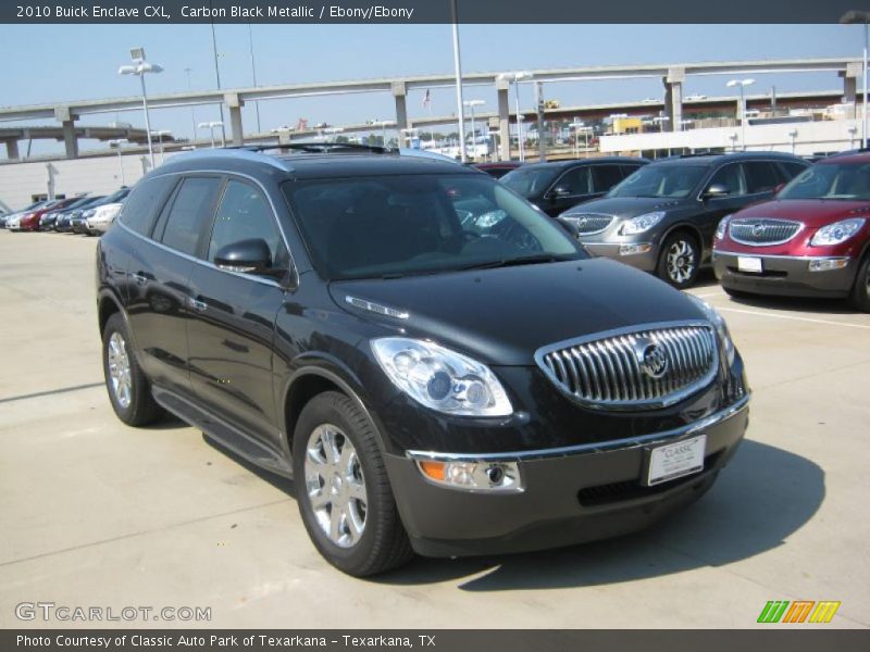 Carbon Black Metallic / Ebony/Ebony 2010 Buick Enclave CXL
