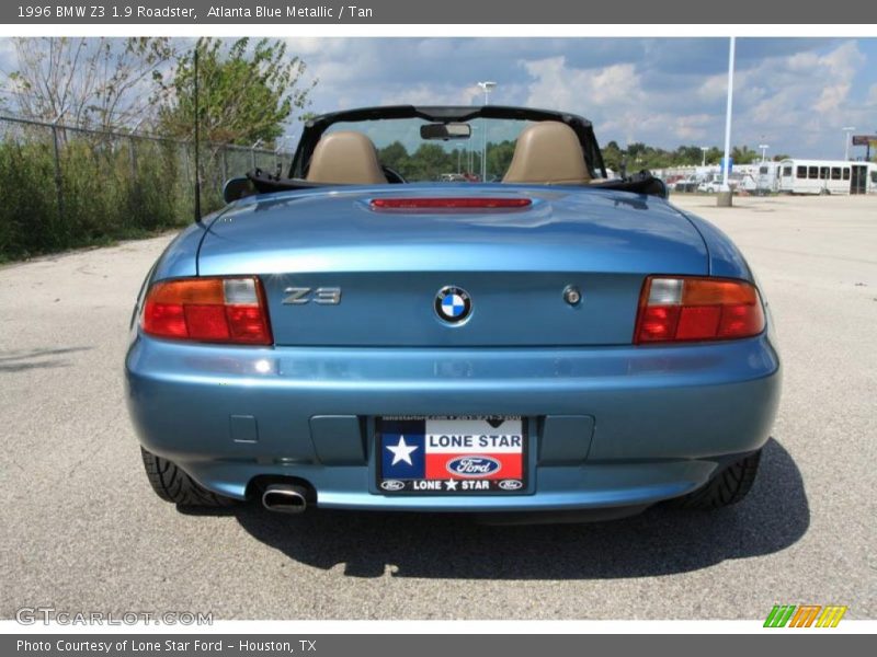 Atlanta Blue Metallic / Tan 1996 BMW Z3 1.9 Roadster