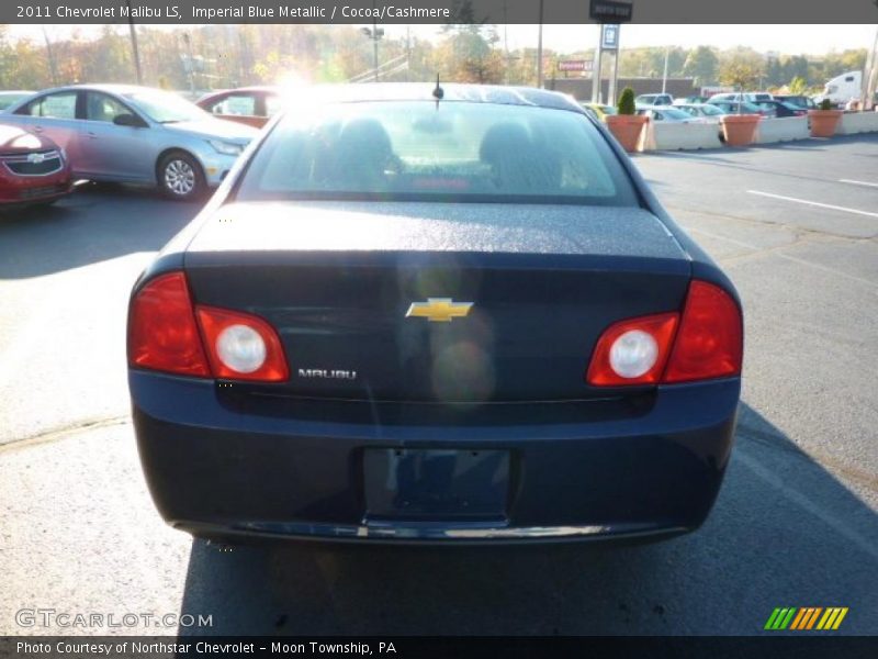 Imperial Blue Metallic / Cocoa/Cashmere 2011 Chevrolet Malibu LS