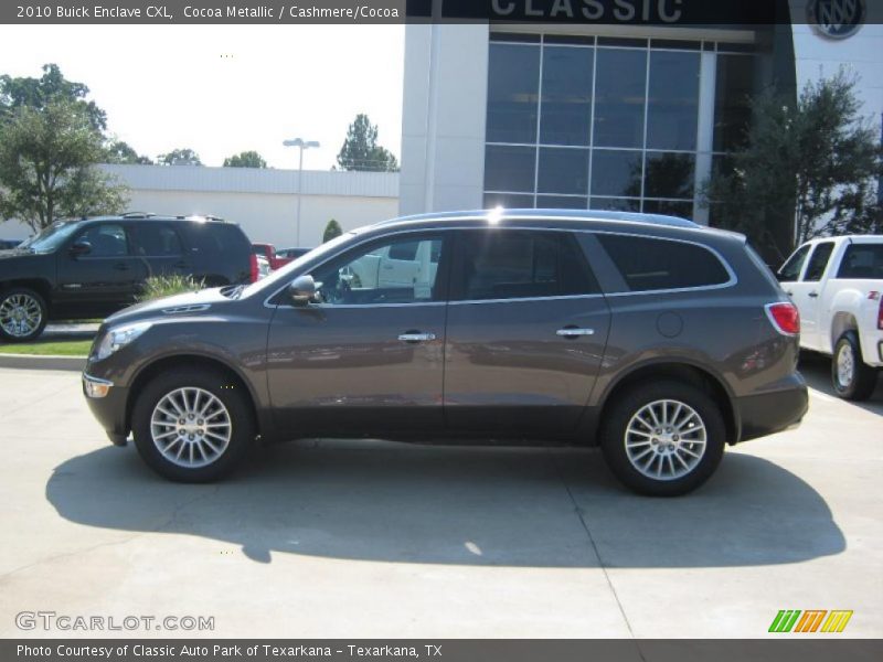 Cocoa Metallic / Cashmere/Cocoa 2010 Buick Enclave CXL