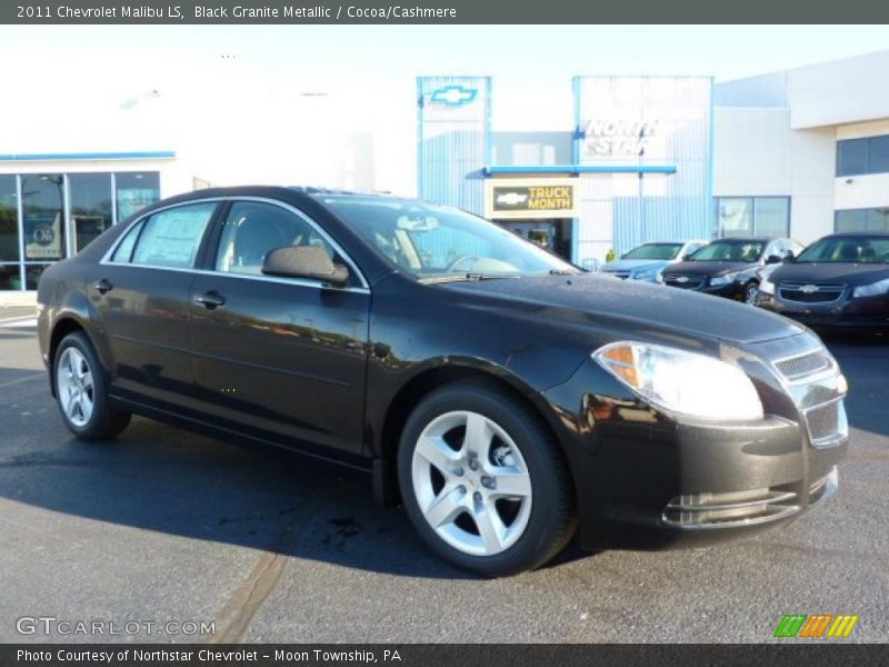 Black Granite Metallic / Cocoa/Cashmere 2011 Chevrolet Malibu LS