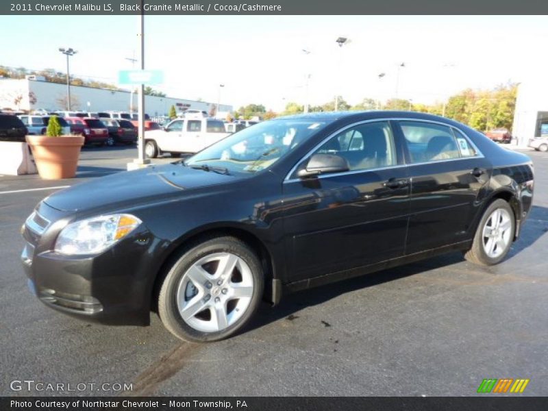 Black Granite Metallic / Cocoa/Cashmere 2011 Chevrolet Malibu LS