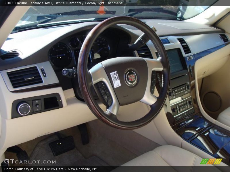 White Diamond / Cocoa/Light Cashmere 2007 Cadillac Escalade AWD