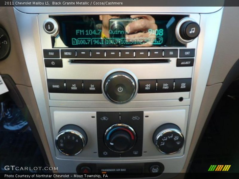 Black Granite Metallic / Cocoa/Cashmere 2011 Chevrolet Malibu LS