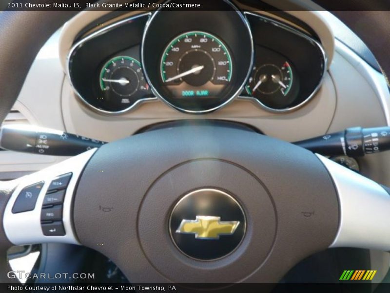 Black Granite Metallic / Cocoa/Cashmere 2011 Chevrolet Malibu LS