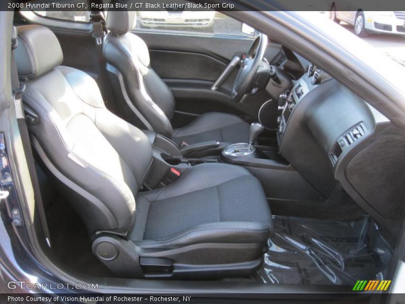  2008 Tiburon GT GT Black Leather/Black Sport Grip Interior