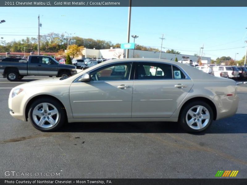 Gold Mist Metallic / Cocoa/Cashmere 2011 Chevrolet Malibu LS
