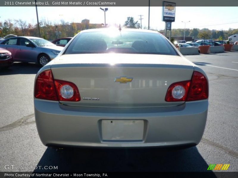Gold Mist Metallic / Cocoa/Cashmere 2011 Chevrolet Malibu LS