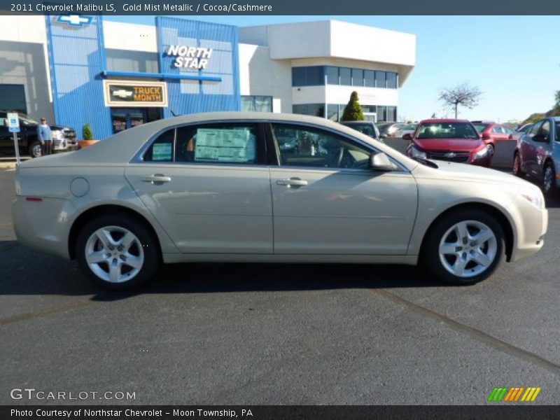Gold Mist Metallic / Cocoa/Cashmere 2011 Chevrolet Malibu LS
