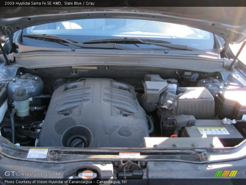 Slate Blue / Gray 2009 Hyundai Santa Fe SE 4WD