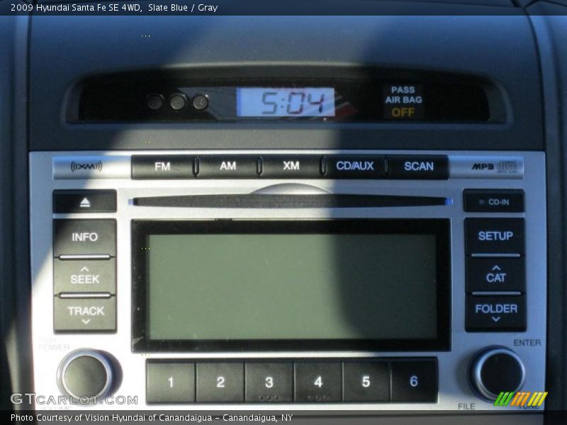 Slate Blue / Gray 2009 Hyundai Santa Fe SE 4WD