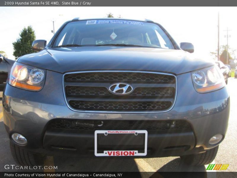 Slate Blue / Gray 2009 Hyundai Santa Fe SE 4WD