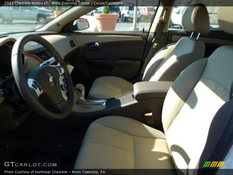 White Diamond Tricoat / Cocoa/Cashmere 2011 Chevrolet Malibu LT