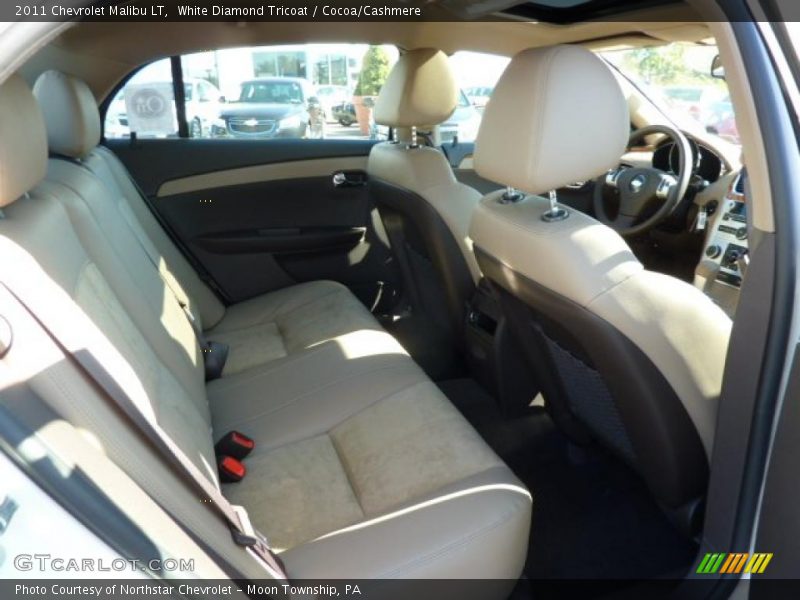 White Diamond Tricoat / Cocoa/Cashmere 2011 Chevrolet Malibu LT