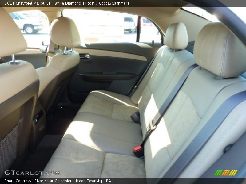 White Diamond Tricoat / Cocoa/Cashmere 2011 Chevrolet Malibu LT