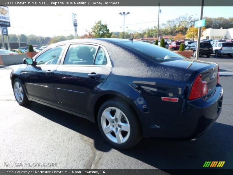 Imperial Blue Metallic / Cocoa/Cashmere 2011 Chevrolet Malibu LS