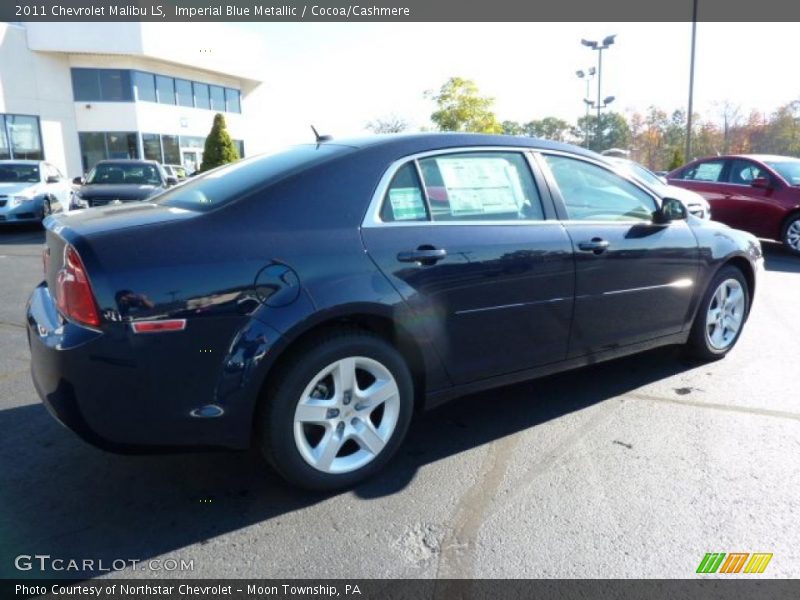 Imperial Blue Metallic / Cocoa/Cashmere 2011 Chevrolet Malibu LS