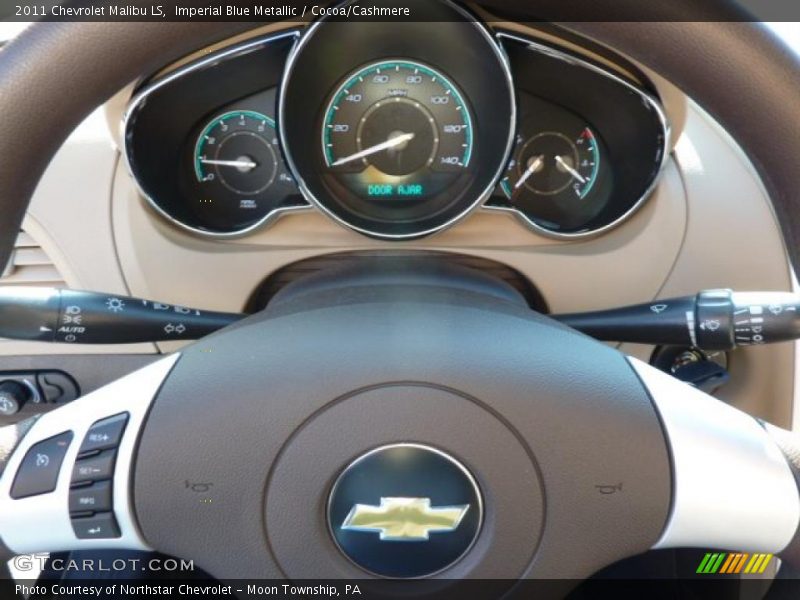 Imperial Blue Metallic / Cocoa/Cashmere 2011 Chevrolet Malibu LS