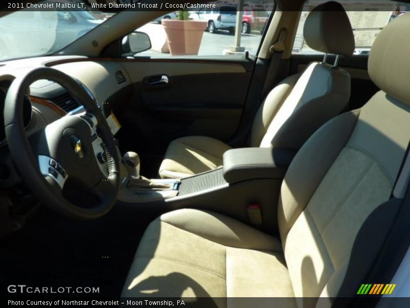 White Diamond Tricoat / Cocoa/Cashmere 2011 Chevrolet Malibu LT