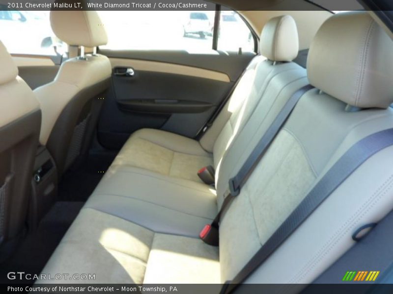 White Diamond Tricoat / Cocoa/Cashmere 2011 Chevrolet Malibu LT