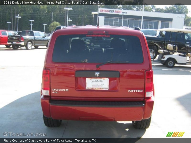 Inferno Red Crystal Pearl / Dark Slate Gray 2011 Dodge Nitro Heat 4.0