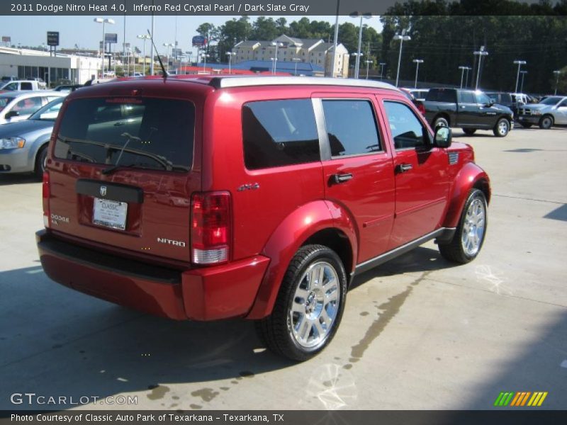 Inferno Red Crystal Pearl / Dark Slate Gray 2011 Dodge Nitro Heat 4.0