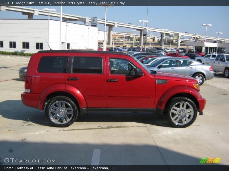 Inferno Red Crystal Pearl / Dark Slate Gray 2011 Dodge Nitro Heat 4.0