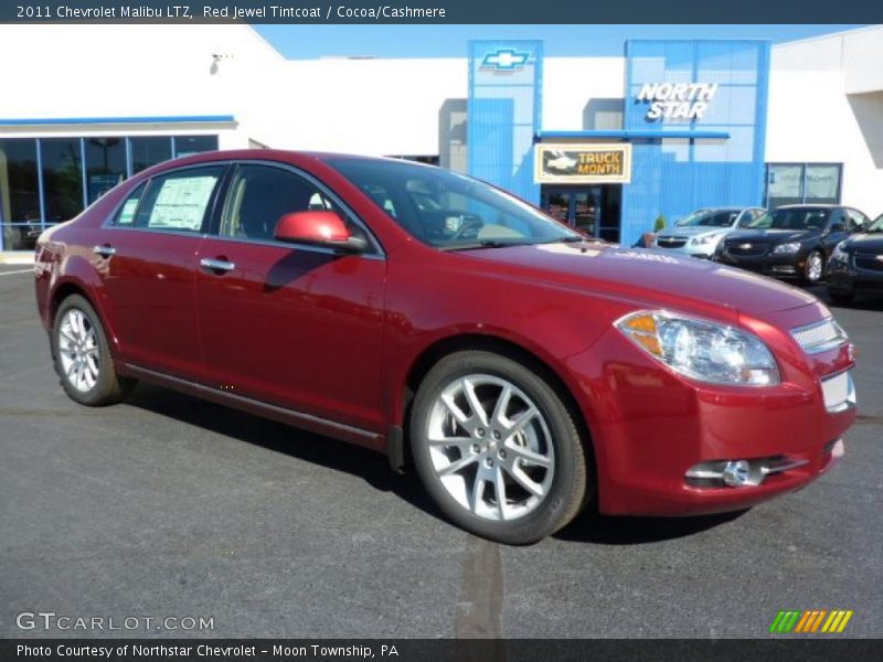 Red Jewel Tintcoat / Cocoa/Cashmere 2011 Chevrolet Malibu LTZ