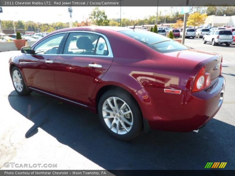 Red Jewel Tintcoat / Cocoa/Cashmere 2011 Chevrolet Malibu LTZ