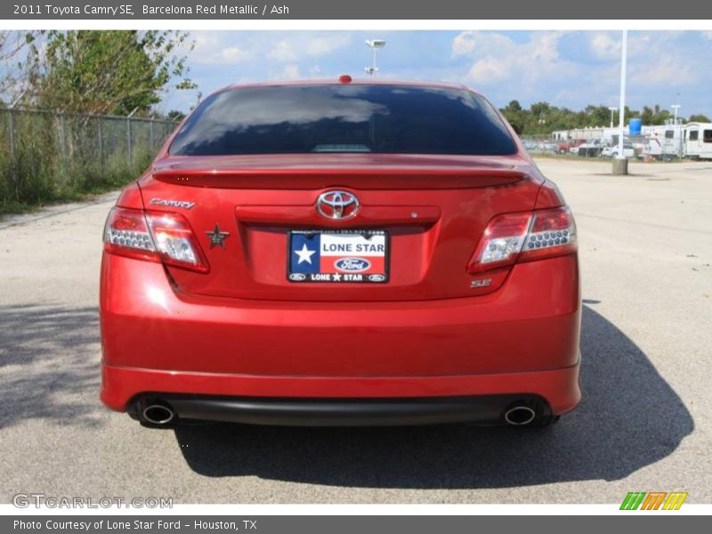 Barcelona Red Metallic / Ash 2011 Toyota Camry SE