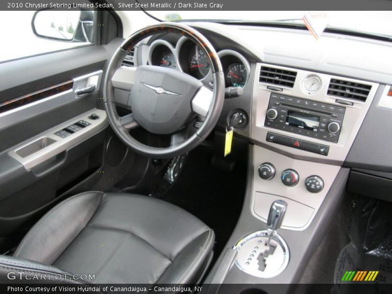Silver Steel Metallic / Dark Slate Gray 2010 Chrysler Sebring Limited Sedan