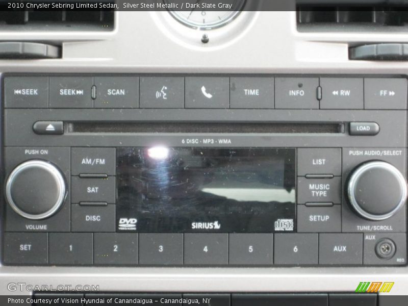 Silver Steel Metallic / Dark Slate Gray 2010 Chrysler Sebring Limited Sedan