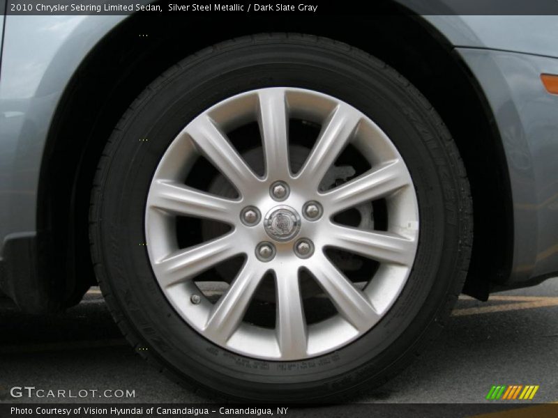 Silver Steel Metallic / Dark Slate Gray 2010 Chrysler Sebring Limited Sedan